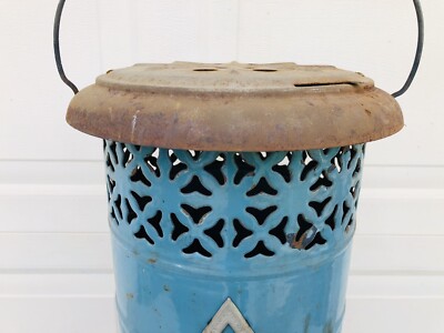 Antique Blue Enamel 630 Perfection Oil Kerosene Parlor Cabin