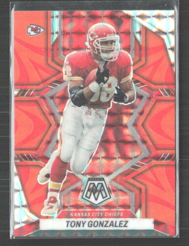 Panini 2022 Panini Mosaic #100 Tony Gonzalez Mosaic Reactive Orange Chiefs
