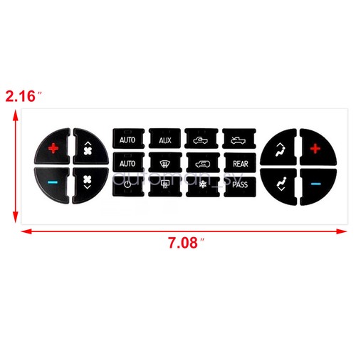 For Chevrolet GMC Tahoe A/C Button Repair Decal Dash Switch Stickers Replacement - Picture 6 of 9