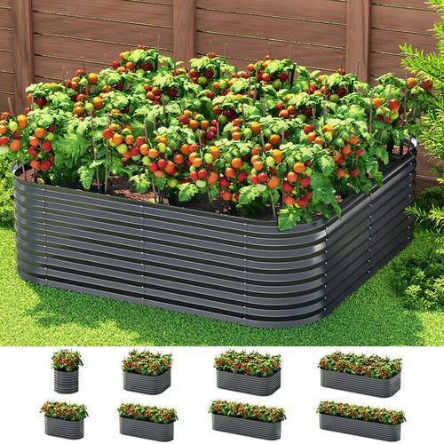 Green Fingers Garden Bed 9 In 1 Modular Planter Box Raised Container 56CM Height - Picture 8 of 8