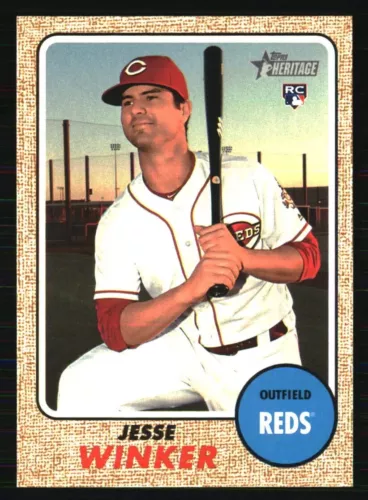 2017 Topps Heritage #517a Jesse Winker RC (REDS)