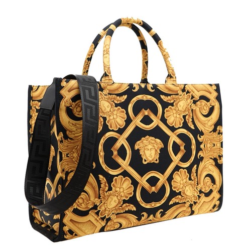 Versace Medusa Large Tote Shoulder Bag Baroque Fabric New - Picture 2 of 9