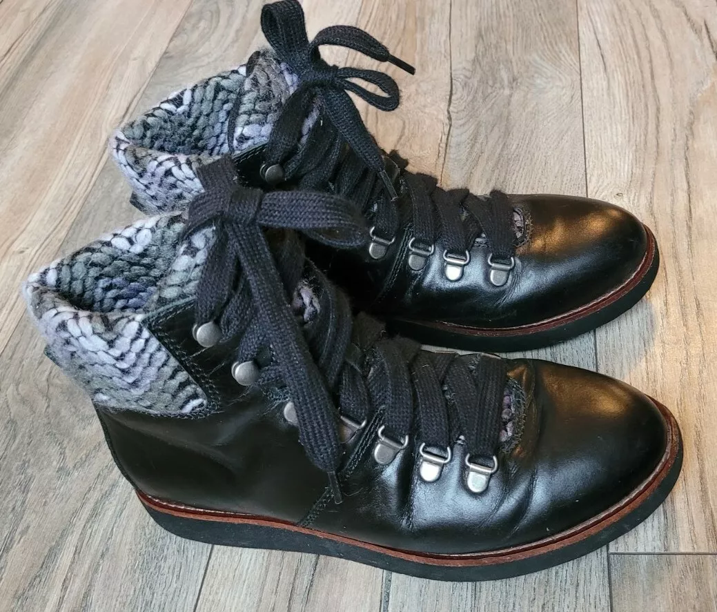 Bionica leather lace store up boots