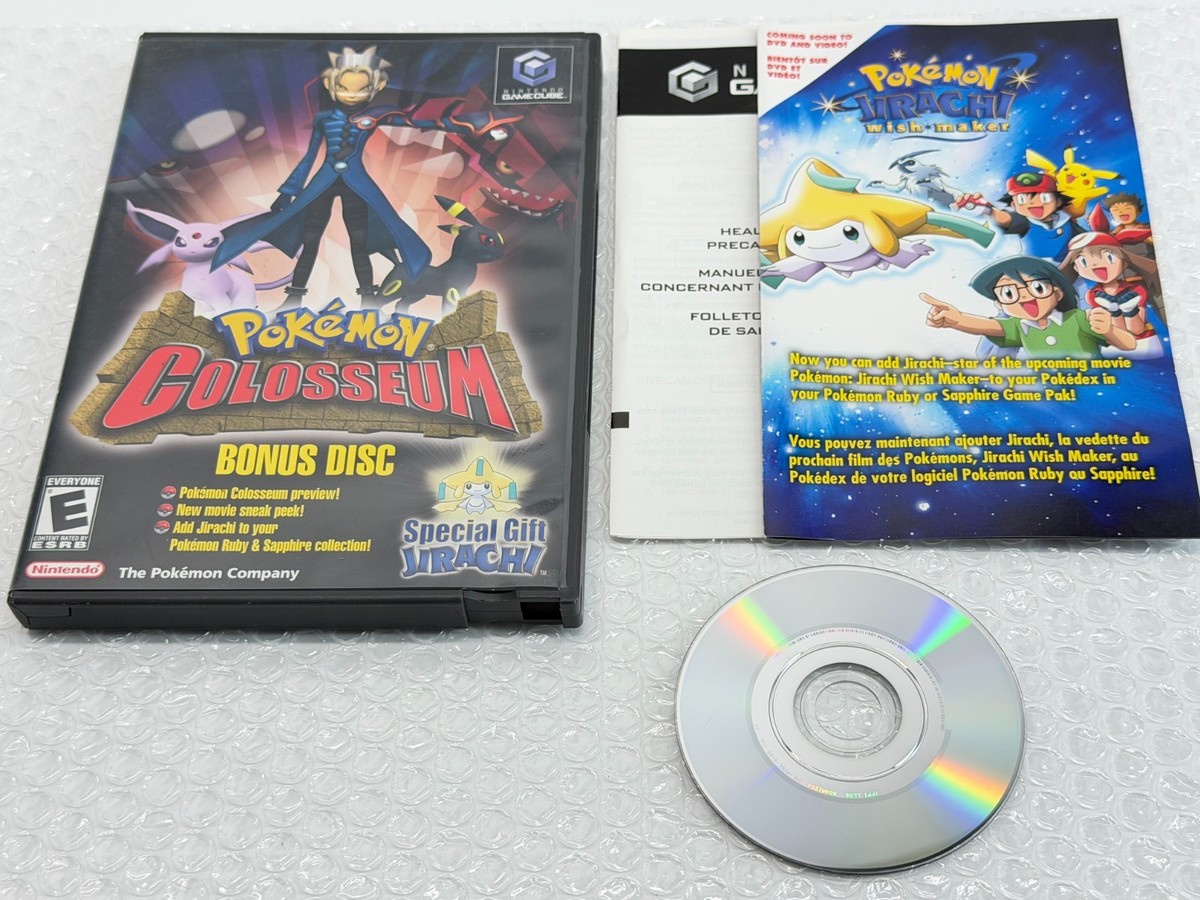 Pokemon Colosseum Bonus Jirachi Disc (Nintendo GameCube) Disc Case