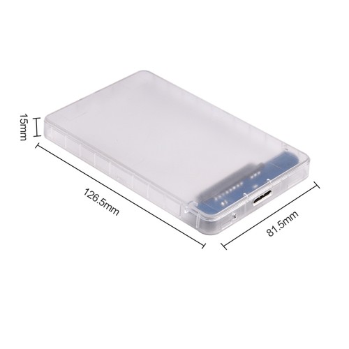 1Pc USB 3.0 Micro External Hard Drive Enclosure Transparent External Case for - 第 6/11 張圖片