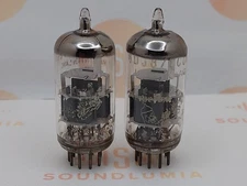 Amperex ECC88 6DJ8 Bugle Boy O-Getter Matched Pair - Heerlen 1961/62 - Near NOS