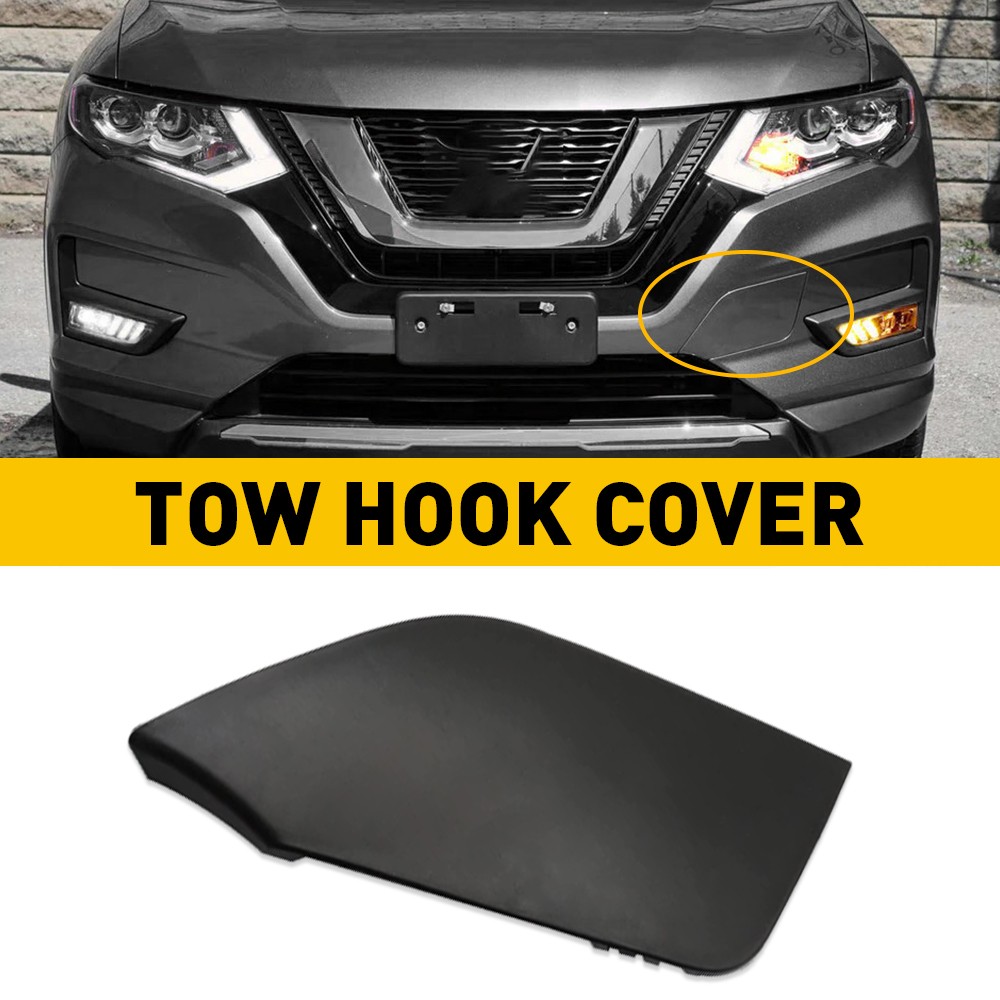 For 2017 2018 2019 2020 Nissan Rogue Front Bumper Tow Hook Cover