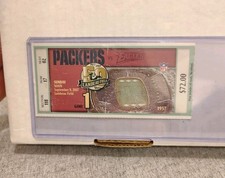 Mason Crosby & Tramon Williams NFL Debut Ticket Stub Packers vs. Eagles 9/9/2007
