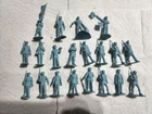 20 MARX 45MM BLUE SAILORS  FROM A MILITARY TRAINING CENTER PLAYSET.