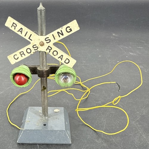 AMERICAN FLYER S GAUGE METAL CROSSING SIGNAL #760 EX All Original No Box