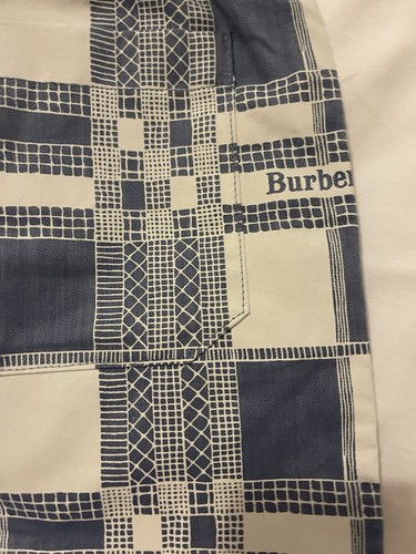 NWT Burberry Window pan Jed Blue /white Shorts With Burberry Logo Boys 6y - Picture 4 of 11