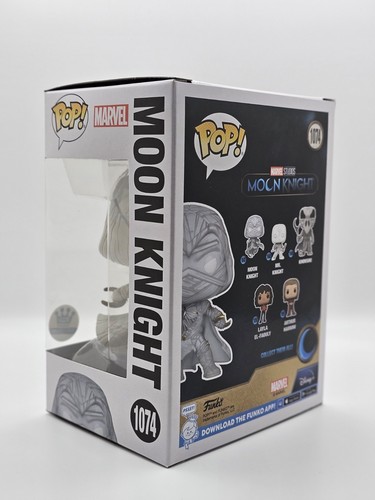 Funko Pop! #1074 Marvel Moon Knight Shop exclusivo + protector suave - Imagen 3 de 7