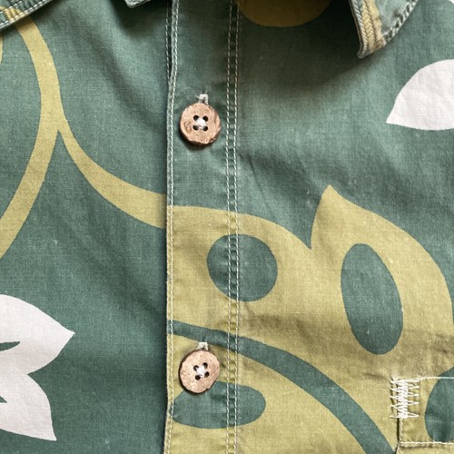 Camicia hawaiana uomo Kahala 1936 XXL 2XL stampa floreale bottoni cocco - Foto 6 di 17