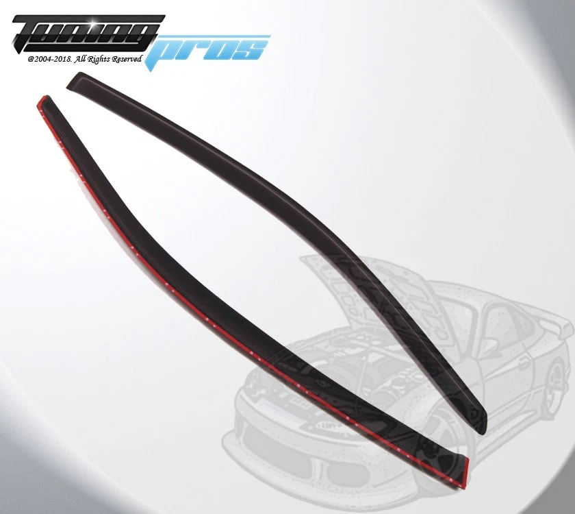 Juego de 2 viseras protectoras de lluvia para ventana de humo para Chevrolet Monte Carlo 2000-2006 Foto 3 de 4