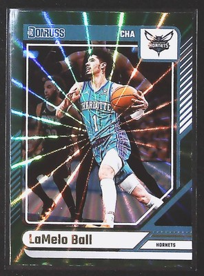 #ad #ad 2024 25 Donruss LaMelo Ball Holo Green Laser #12 Charlotte Hornets $0.99
