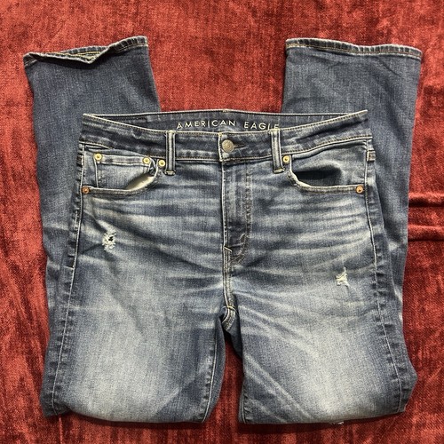 American Eagle Athletic Fit Tapered Airflex + Temp Tech Denim Jeans Men 33x32