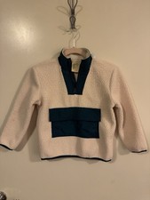 NWT Zara Boys Sherpa Pullover Jacket Coat Size 7 Half Zip