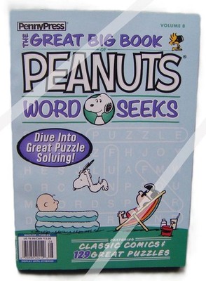 The Great Big Books of PEANUTS Word Seek PB Book Penny Press Vol 8 - 2026 New