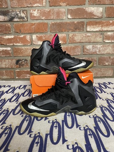 Taglia 6Y - Nike LeBron 11 Miami Nights GS usate scatola originale 621712 002 - Foto 2 di 7