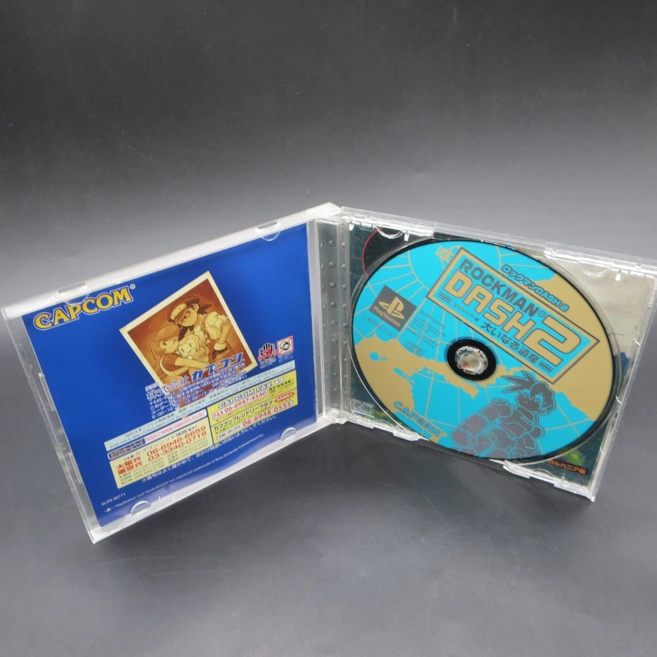 RockMan Dash 2 PS1 with Spine Card Manual PlayStation 1 Japanese Version - Image 3 of 4