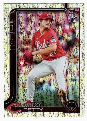 2025 Topps Update #US275 Chase Petty RC Sand Glitter Foil Cincinnati Reds 