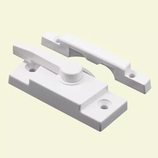 Window Sash Lock for Vinyl Windows, White
