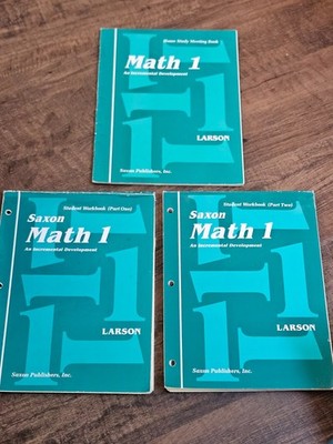 Saxon Math 1 Meeting Book and Worksheets books (read description)