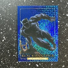 Black Panther 2024 Skybox Marvel Masterpieces '92 Platinum #4 Blue Traxx