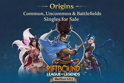 Riftbound English Origins OGN Common Uncommon Battlefield Singles SCHNELLER VERSAND