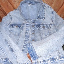 7 jeans Womens Blue Light Wash Button Front J...