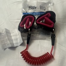 Blisstime Anti Lost Wrist Link Leash Adjustable Padded Hook  Loop 0-14" Red