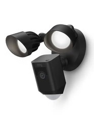 Ring Floodlight Cam Wired Plus Black Outdoor Wired Motion Detection Camera