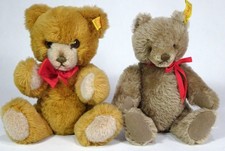 Vintage STEIFF Teddy Bear Lot of 2-Petsy 0230/28 Original Teddy 0202/26