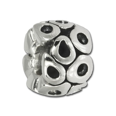 Nodo Spacer Beads Ciondolo Antico Argento 925 Elementi Intermedi - 9