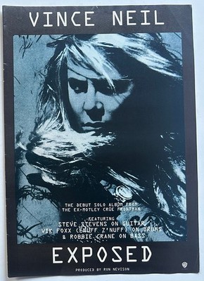 VINCE NEIL - EXPOSED 1993 Full page UK magazine ad MOTLEY CRUE