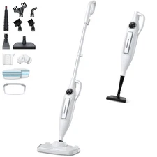 Powerful Handheld Steam Mop With 11 Accessories, 23FT Power Cord, 266℉Deep Cl...