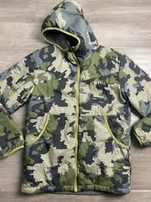 KUIU-Versa 3DeFX+ Reversible Verde Gray Camo Youth Size Large Hooded Jacket
