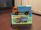Vintage Matchbox Super fast #7 Ford Refuse Truck In Original Box