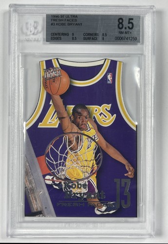 KOBE BRYANT BGS 8.5 1996 FLEER ULTRA #3 ROOKIE FRESH FACES RC LAKERS 1259