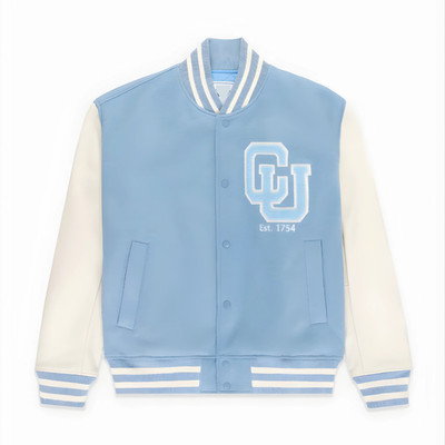 Columbia University Lettermen Jacket Wool and Leather Bomber Jacket Varsity gift
