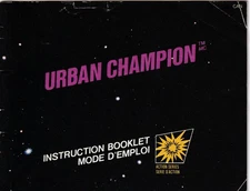NES Manual Only - Nintendo - No Game - Urban Champion Instructional Booklet