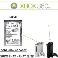 HDD Hard Disk Microsoft Xbox 360 120GB Phat/Elite Originale Testato/Funzionante