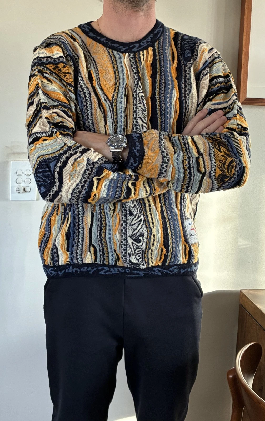 Coogi Sweater Sydney 2000 Millennium Collection Medium