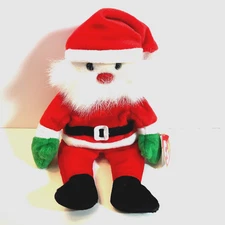 Retired TY Beanie Babies 1998 Santa Holiday Christmas 9" with Tags