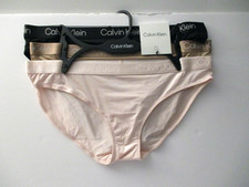 Calvin Klein women's Bikini stretch shimmery panties size Medium 3 pair