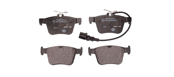 Hinterachse Hella 8DB 355 025-661 Bremsbelagsatz, Scheibenbremse FüR Audi,Seat-image