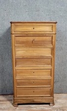 Secrétaire époque Napoléon III en faux semblant de semainier en noyer