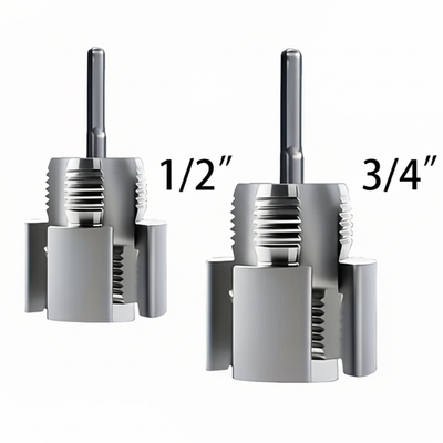 #ad 2pcs Integrated Internal amp; External Pipe Threading ToolPVC Pipe Threader Kit $6.92