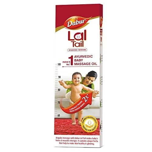 Dabur Lal Tail 200ml | Ayurvedic Baby Massage Oil | Growth & Strength Care