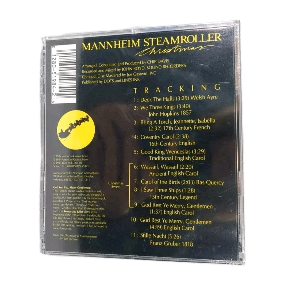 Mannheim Steamroller Christmas CD NEW SEALED Chip Davis 1984 Xmas Holiday Music - Image 2 of 4